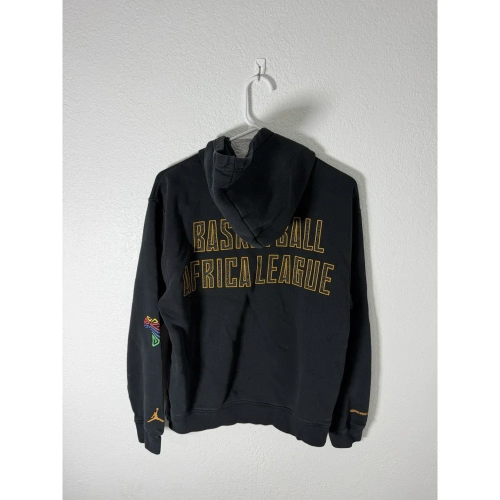 Basketball Africa League Sweatshirt Mens Small Black Nike Jordan Hoodie Pullover